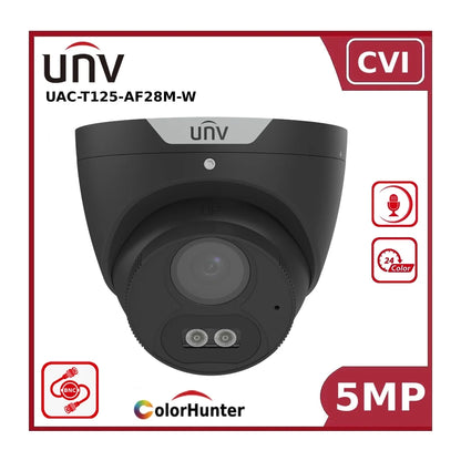 Uniview UAC-T125-AF28M-W 5MP ColourHunter HD Fixed Eyeball Analog Camera