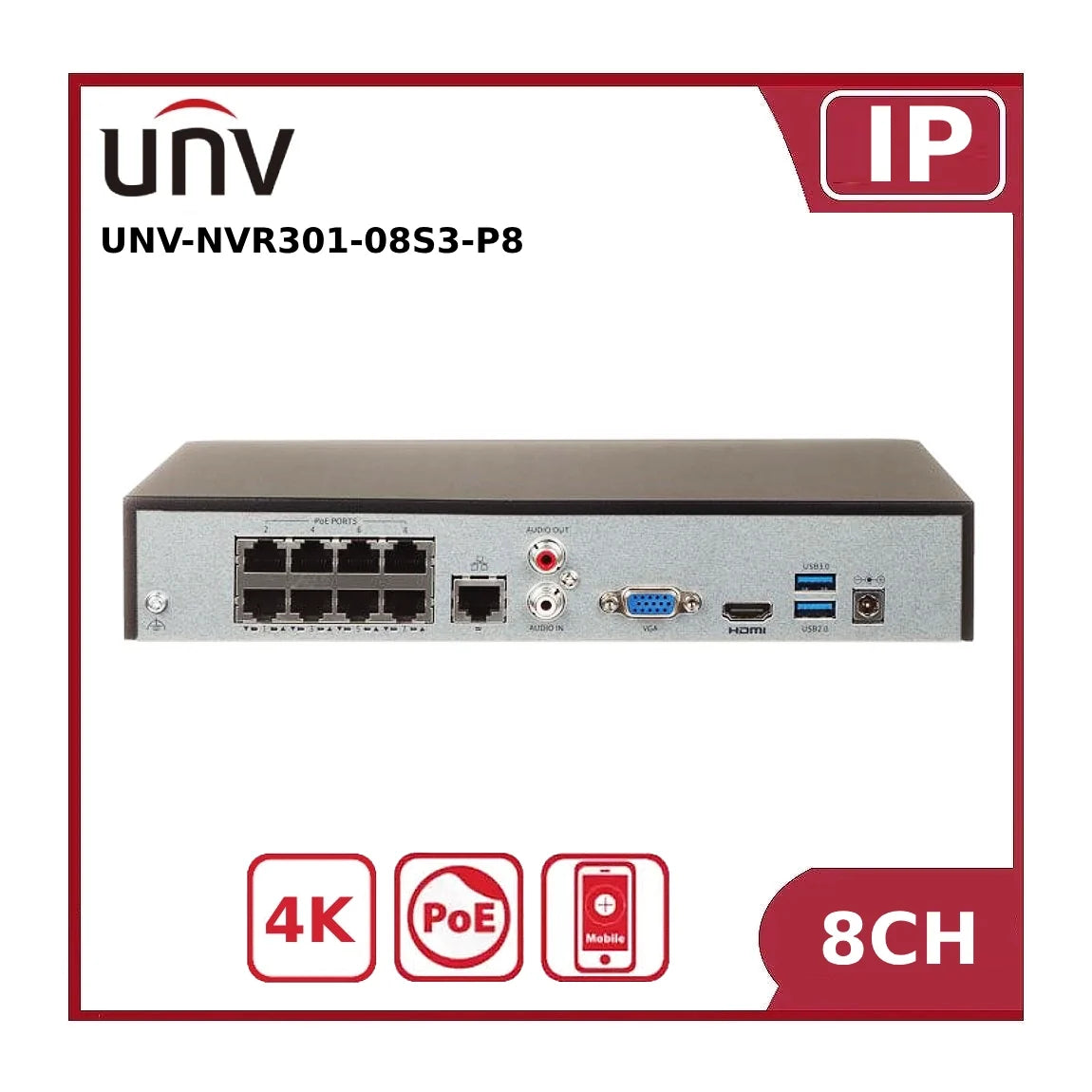 UV-NVR301-08S3-P8