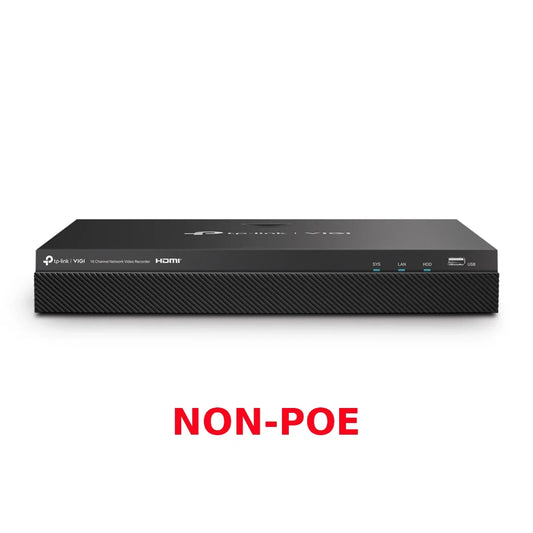VIGI NVR2016H 16 Channel non-PoE Network Video Recorder w/ 2x HDD Bays - NR