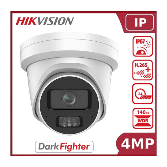 Hikvision iDS-2CD7347G0-XS 4MP DarkfighterS DeepinView Fixed Turret Network Camera - NR