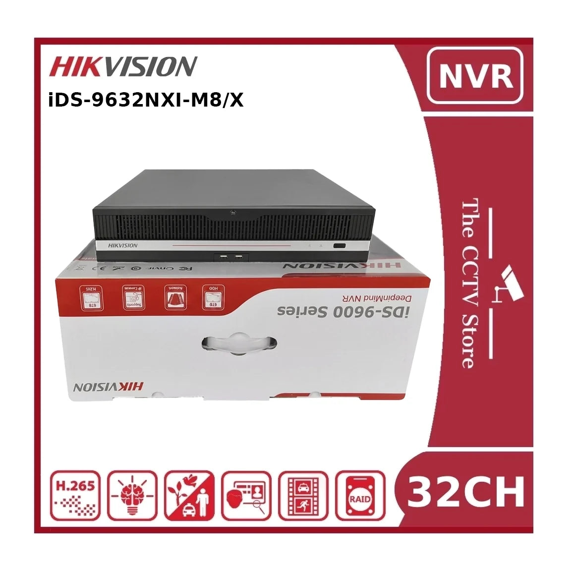 Hikvision iDS-9632NXI-M8/X 32-Channel 8K DeepinMind NVR - NR