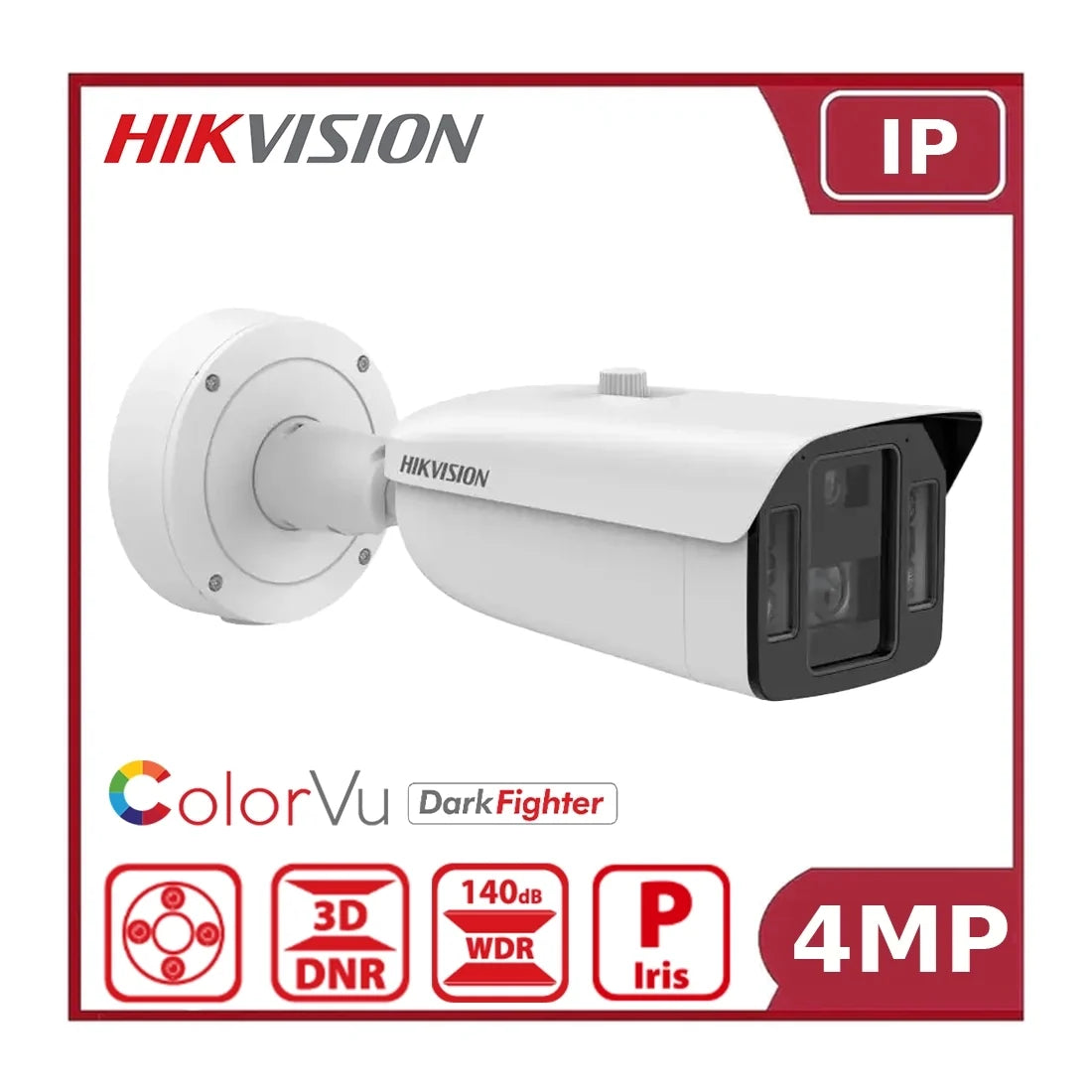 Hikvision iDS‑2CD8A46G0‑XZHSY 4MP DeepinView Dual‑Sensor ANPR Bullet, ColorVu/DarkFighter - NR